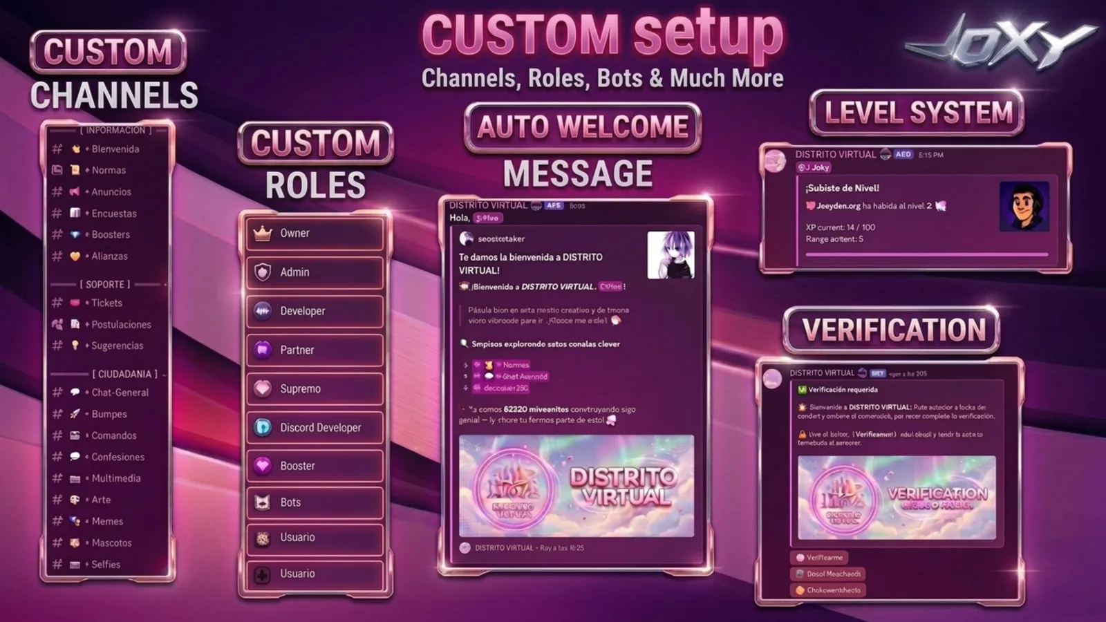 Discord server set up by JOXYDEV