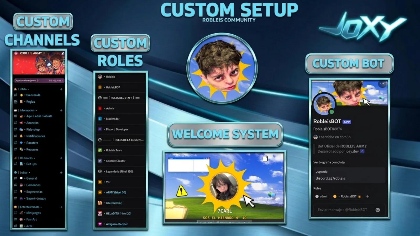 Discord server of the Robleis community, set up by JOXYDEV